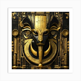 Egyptian Mask 1 Art Print