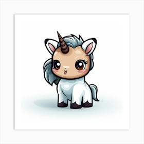 Cute Unicorn 736 Art Print