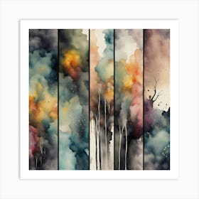 Abstract Watercolor Painting 4 Art Print