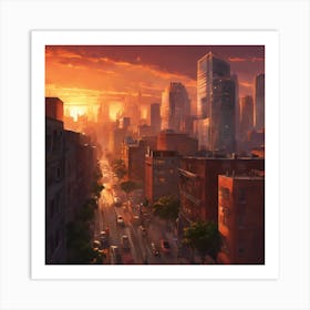 Cityscape Art Print