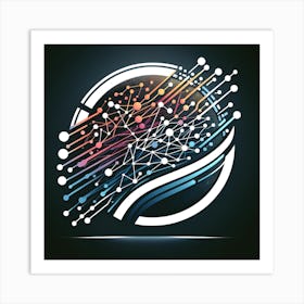 Abstract Logo Design Vector Illustration Art Print