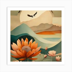 Lotus Flower Art Print