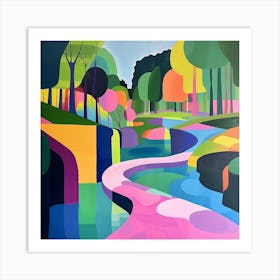 Abstract Park Collection Cheonggyecheon Park Seoul 3 Art Print