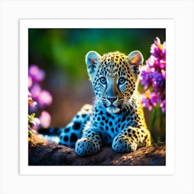 Leopard Cub Art Print