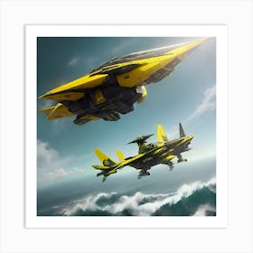 Spaceship X4 Fast Art Print