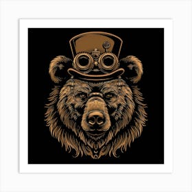 Steampunk Bear 29 Art Print