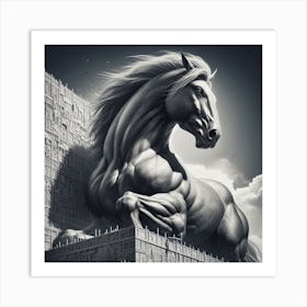 The Powerful Stallion 4 Art Print