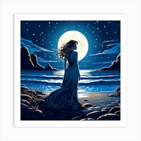 Full Moon Art Print