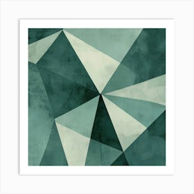 Abstract Geometric Triangles 1 Art Print