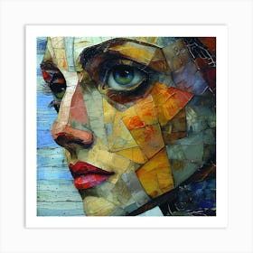 Woman'S Face 11 Art Print