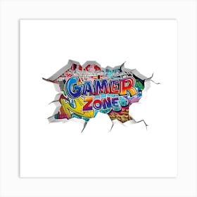 Gamer Zone, gaming picture Art Print