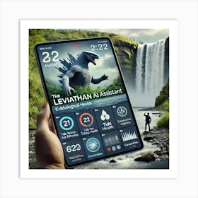 A High Tech Smart Tablet Showcasing The Leviathan Art Print