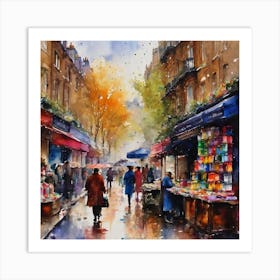 Paris Market Art Print