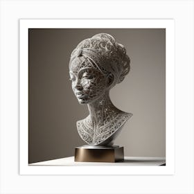 Bust Of A Woman 16 Art Print