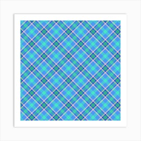 Plaid Fabric 146 Art Print