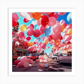 Balloons In The Sky Art Print