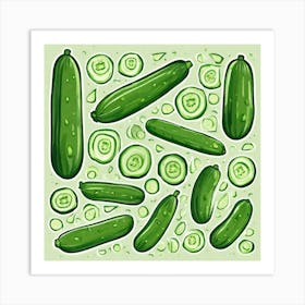 Cucumbers 15 Art Print