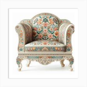 Floral Chair Art Print