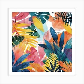 Tropical Leaves 1 Art Print