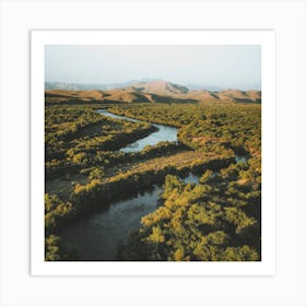 River Through Desert Art Print