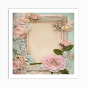 Shabby Chic Frame Art Print