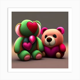 Teddy Bears 2 Art Print