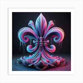 Heraldic Lily 2 Art Print