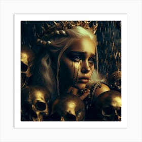 Queen Of Skulls Art Print