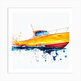 Boat In The Water Art Print