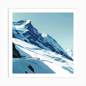 Train Station In Switzerland Art Print