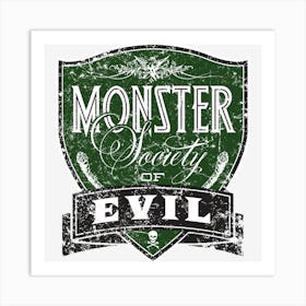 Monster Society Of Evil Art Print