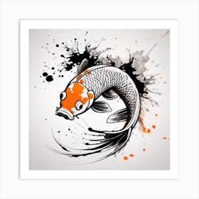 Koi Fish Art Print