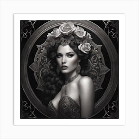 Gothic Beauty Art Print