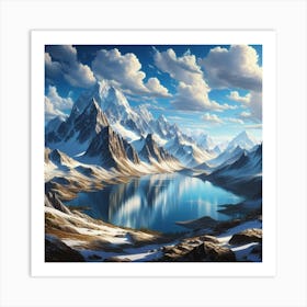 Mountain Lake 63 Art Print