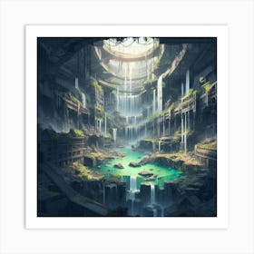 Futuristic City 3 Art Print