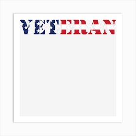 Veteran Us Flag Art Print