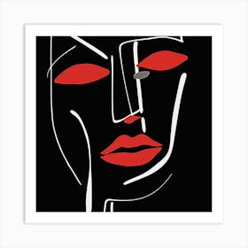 Face Of A Woman 2 Art Print