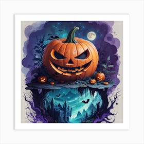 Halloween Pumpkin Art Print