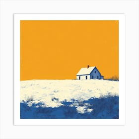 House In The Snow 3 Art Print