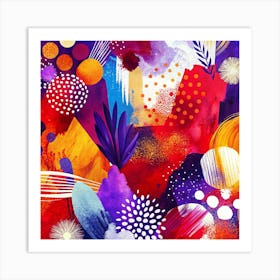 Abstract Watercolor Painting 4 Art Print