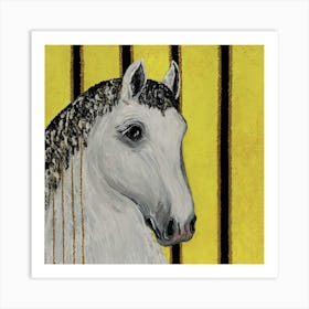 White Horse 3 Art Print