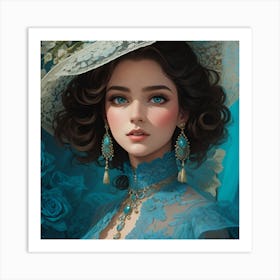 Victorian Girl Art Print