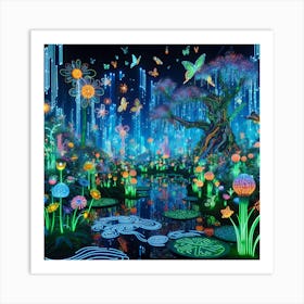 Magical Garden V4 Art Print