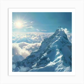 Arete Atop Mount X Art Print