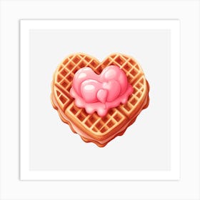 Heart Waffle 1 Art Print