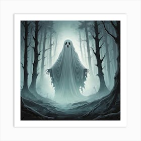 Ghost In The Woods Art Print