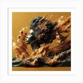 'Sea Of Gold' Art Print