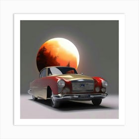 ABSTRACT CAR ART Art Print