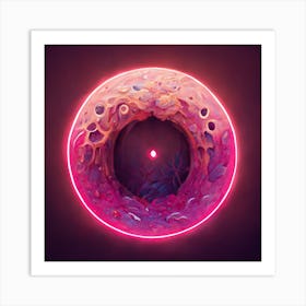 Pink Hole 3 Art Print