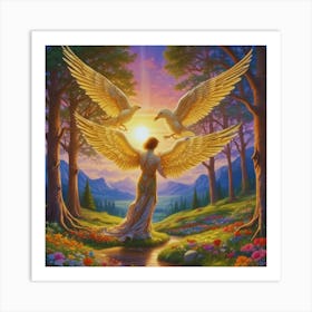 Angels Of The Forest Art Print